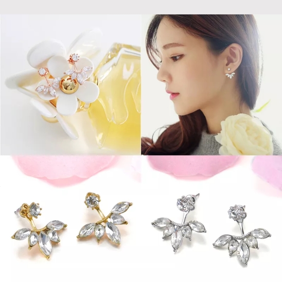 🌸 Just In! Jacket style earrings women's - Picture 2 of 12